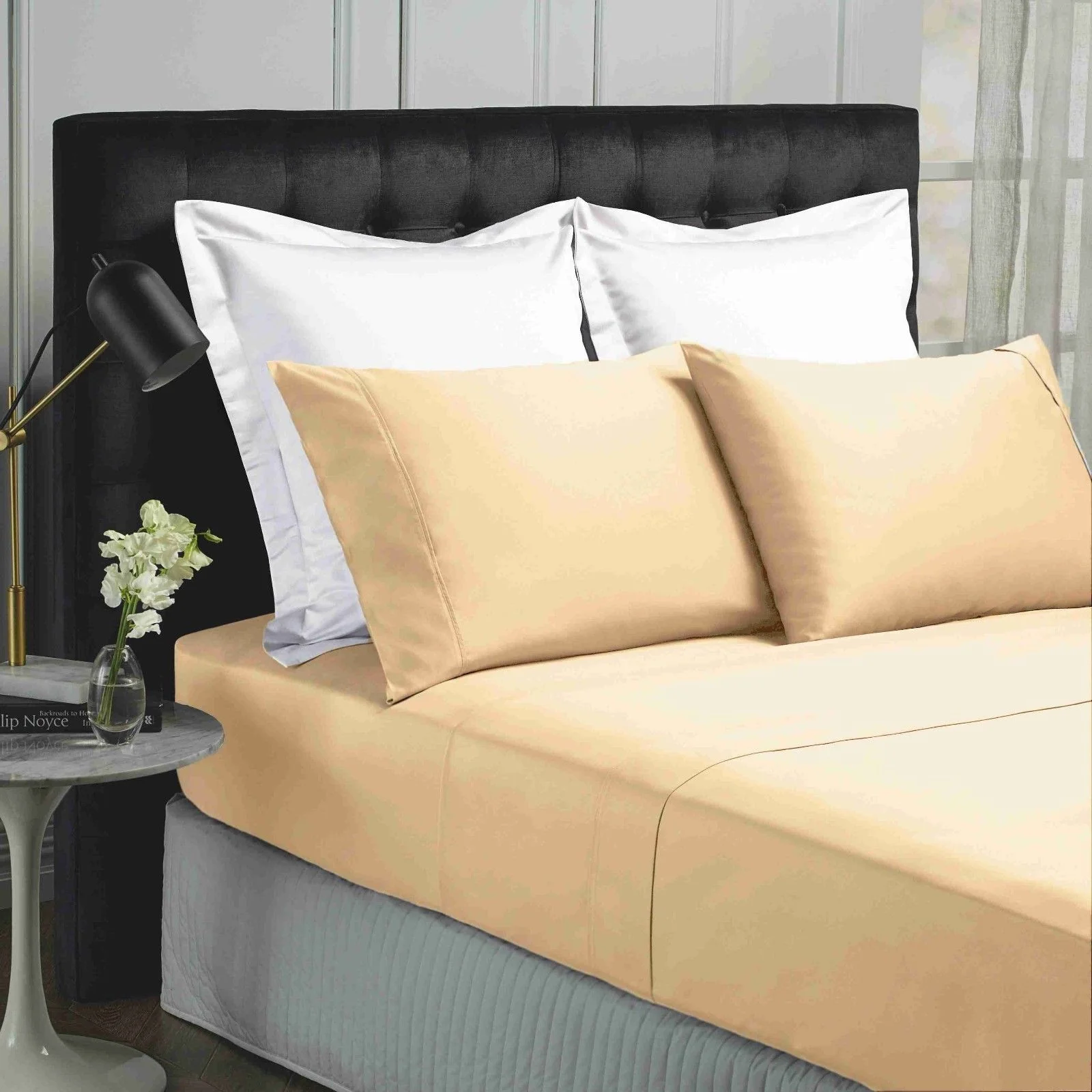 Park Avenue 500 Thread count Cotton Bamboo Sheet sets Queen Blush - Image 2