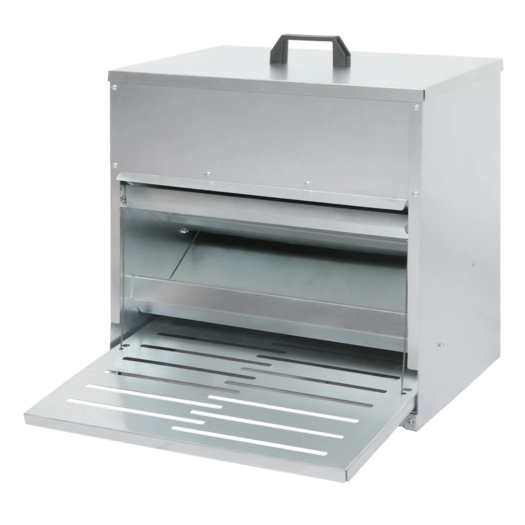 PaWz 10KG Auto Chicken Feeder Dispenser Galvanised Steel - Image 9