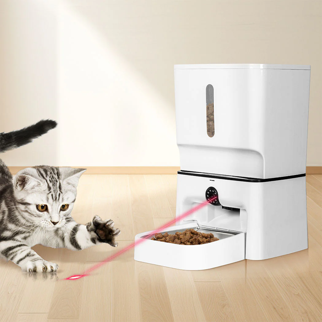 Pawz 2-in-1 Automatic Pet Feeder Wifi Camera Laser Toy - Image 6