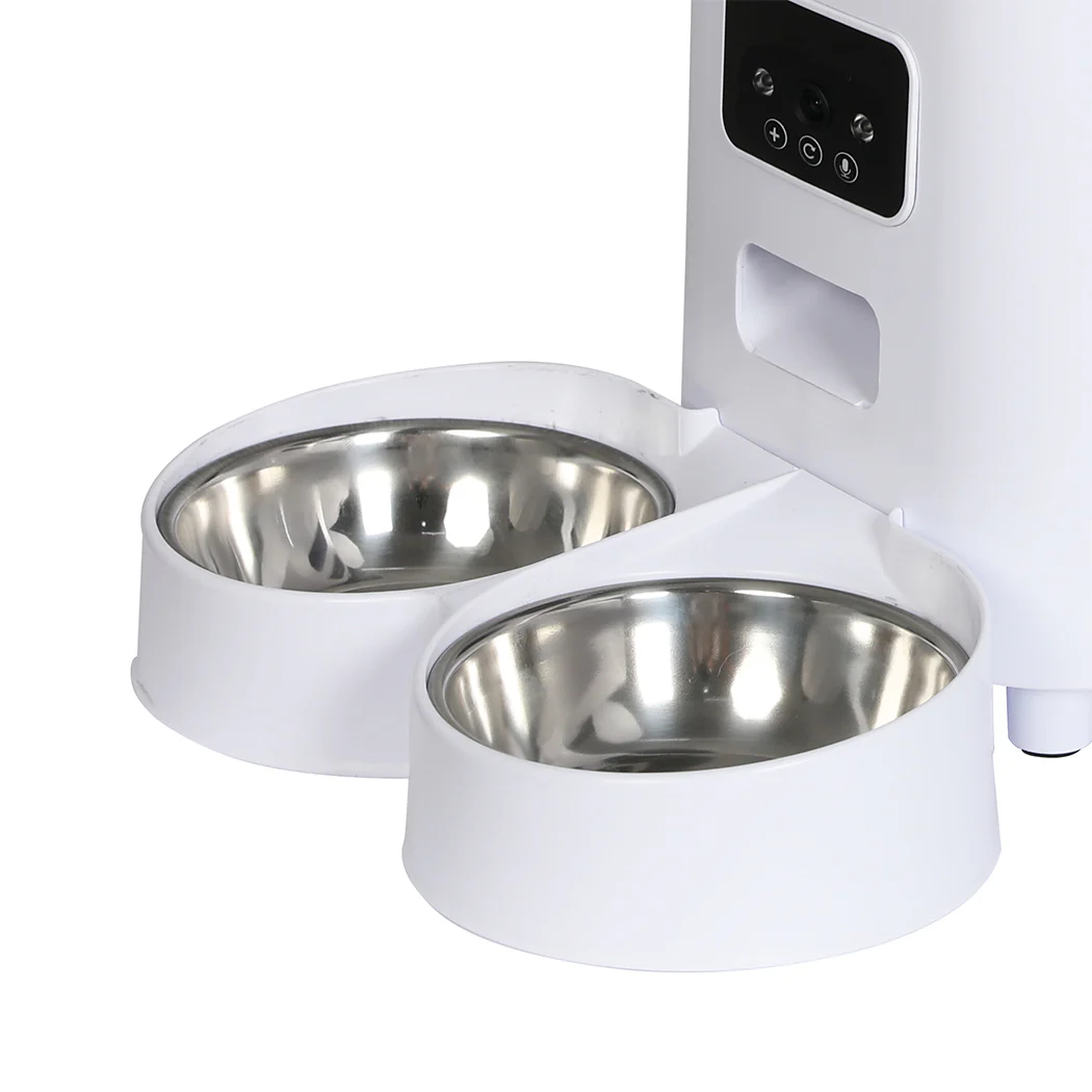 PaWz 5L Auto Pet Feeder Automatic Camera Wi-Fi White - Image 4