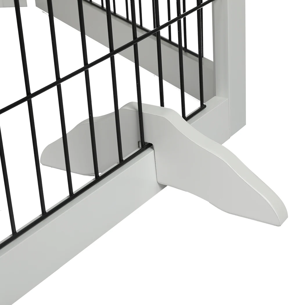 PaWz 6 Panels Pet Dog Playpen Puppy White - Image 5