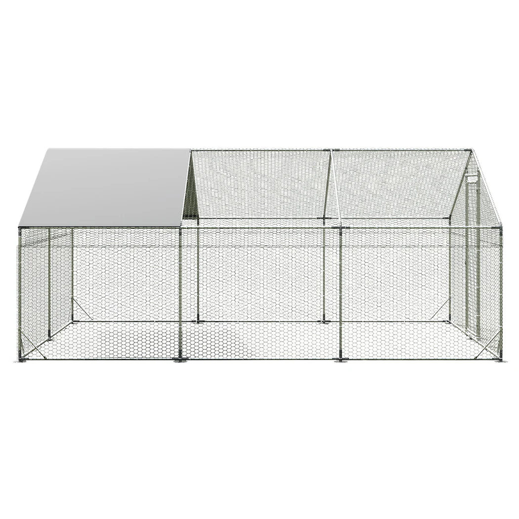 Pawz 600x300x194cm Large Metal Walk-in Chicken Coop Cage