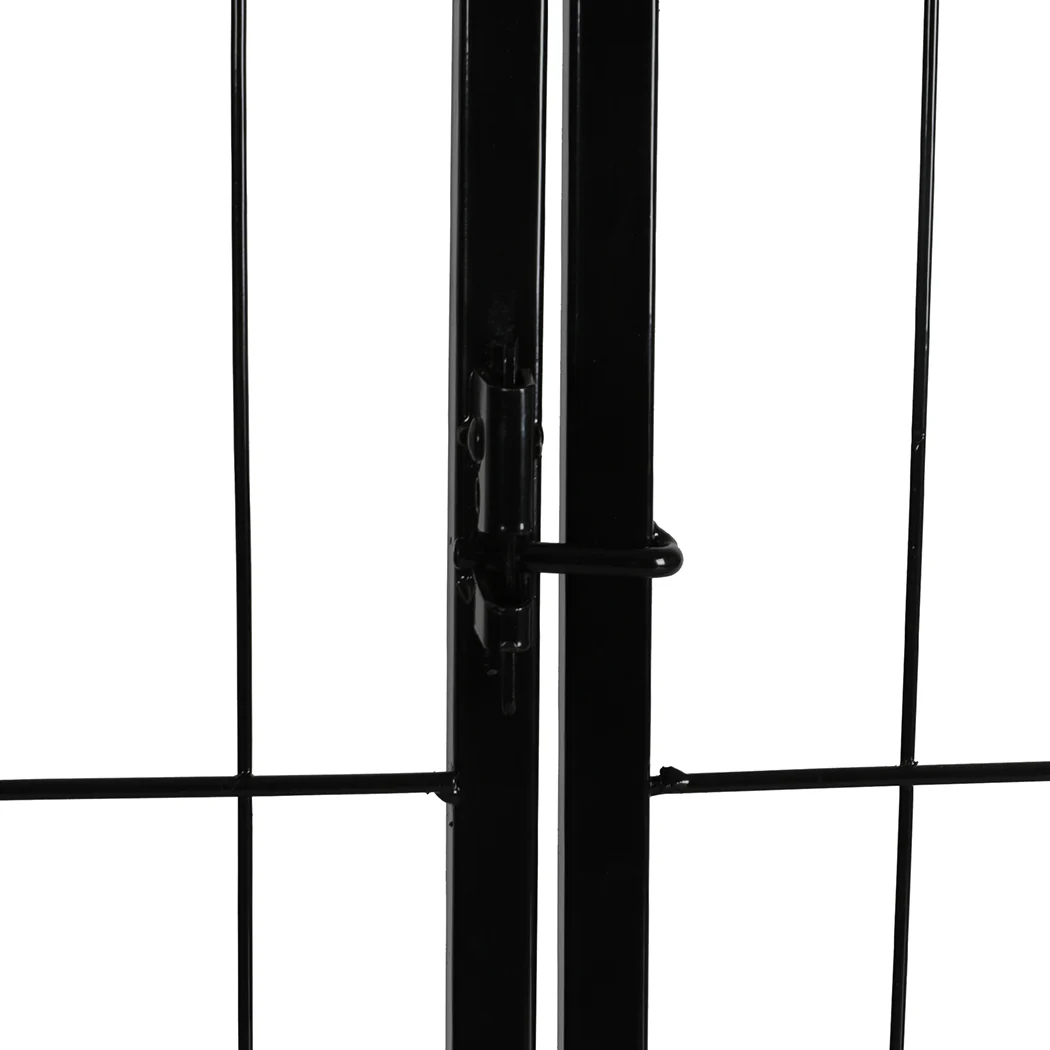 PaWz 8 Panel Pet Dog Playpen Puppy Exercise Black 2.5kg Mackerel & Lamb - Image 3