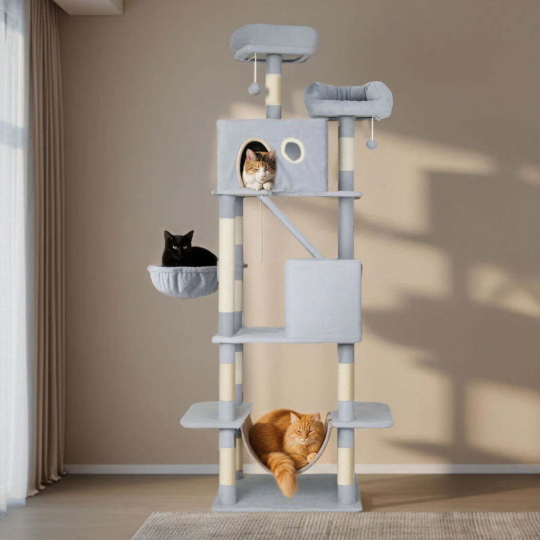 Pawz Cat Tree Scratching Post Scratcher 206cm Climbing - Image 7