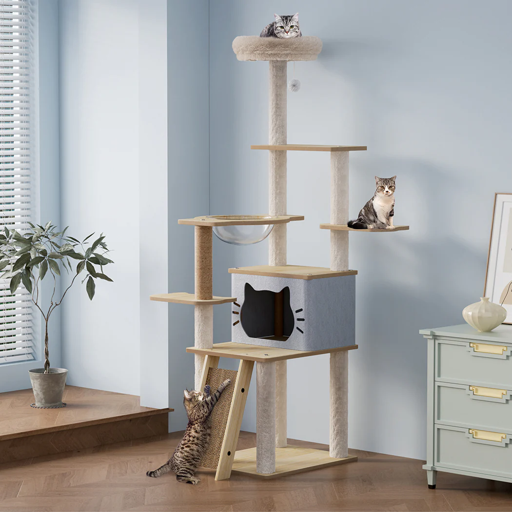Pawz Cat Tree Tower Large Scratcher Condo House 160cm - Image 6