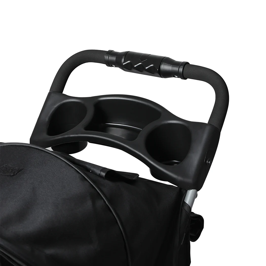 PaWz Large Pet Stroller Dog Cat Carrier Black - Image 4