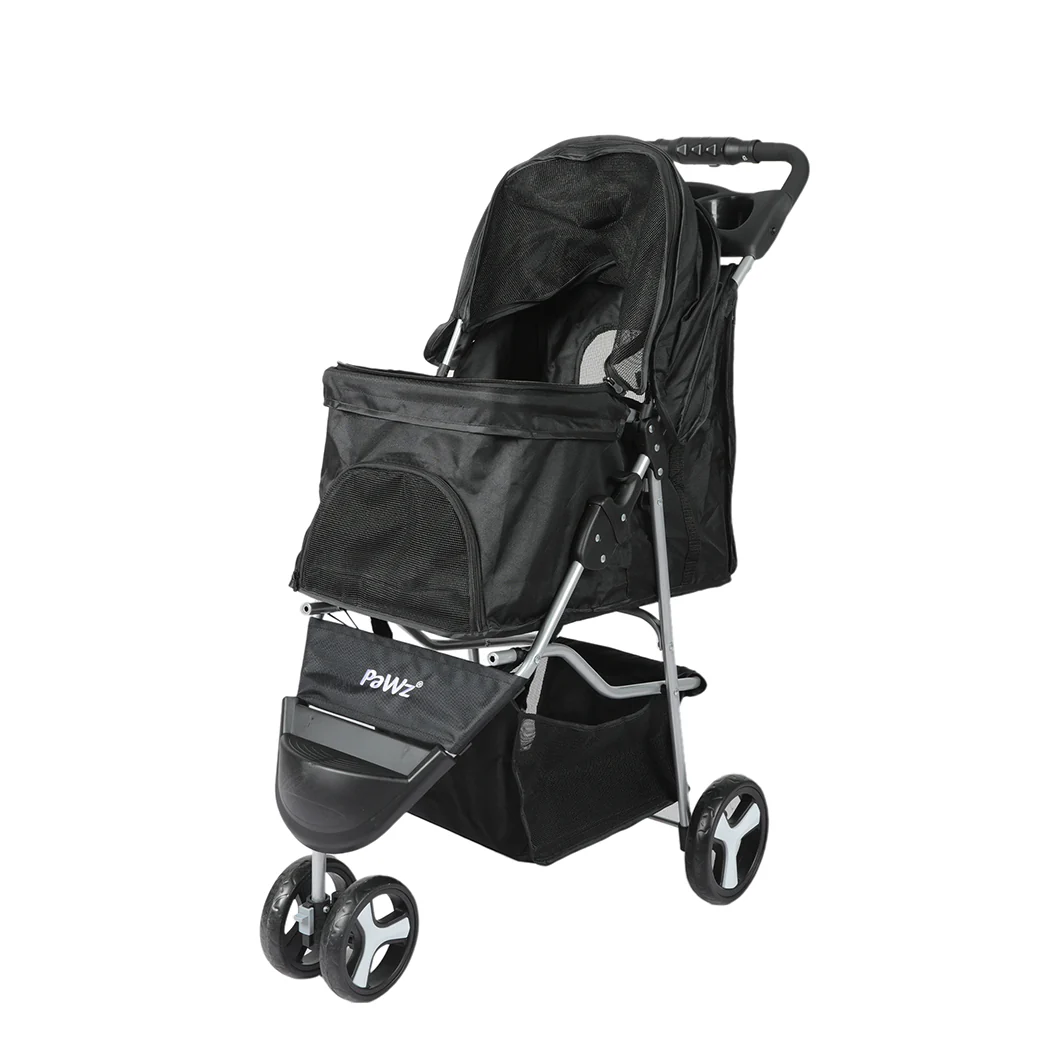PaWz Large Pet Stroller Dog Cat Carrier Black - Image 8