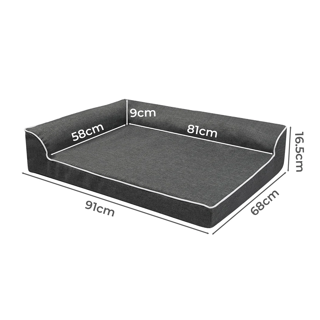 Pawz Orthopedic Dog Bed L Grey - Image 2