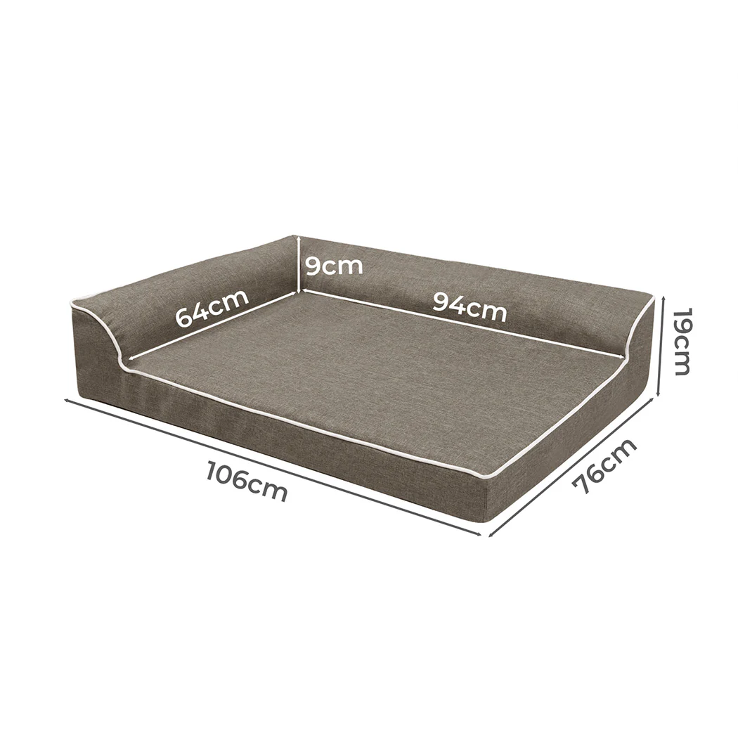 Pawz Orthopedic Dog Bed XL Coffee - Image 2