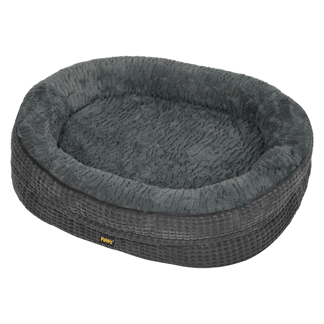 Pawz Orthopedic Plush Dog Bed Soft Washable Pet Bed Grey Cosy Cushion XL Size - Image 8