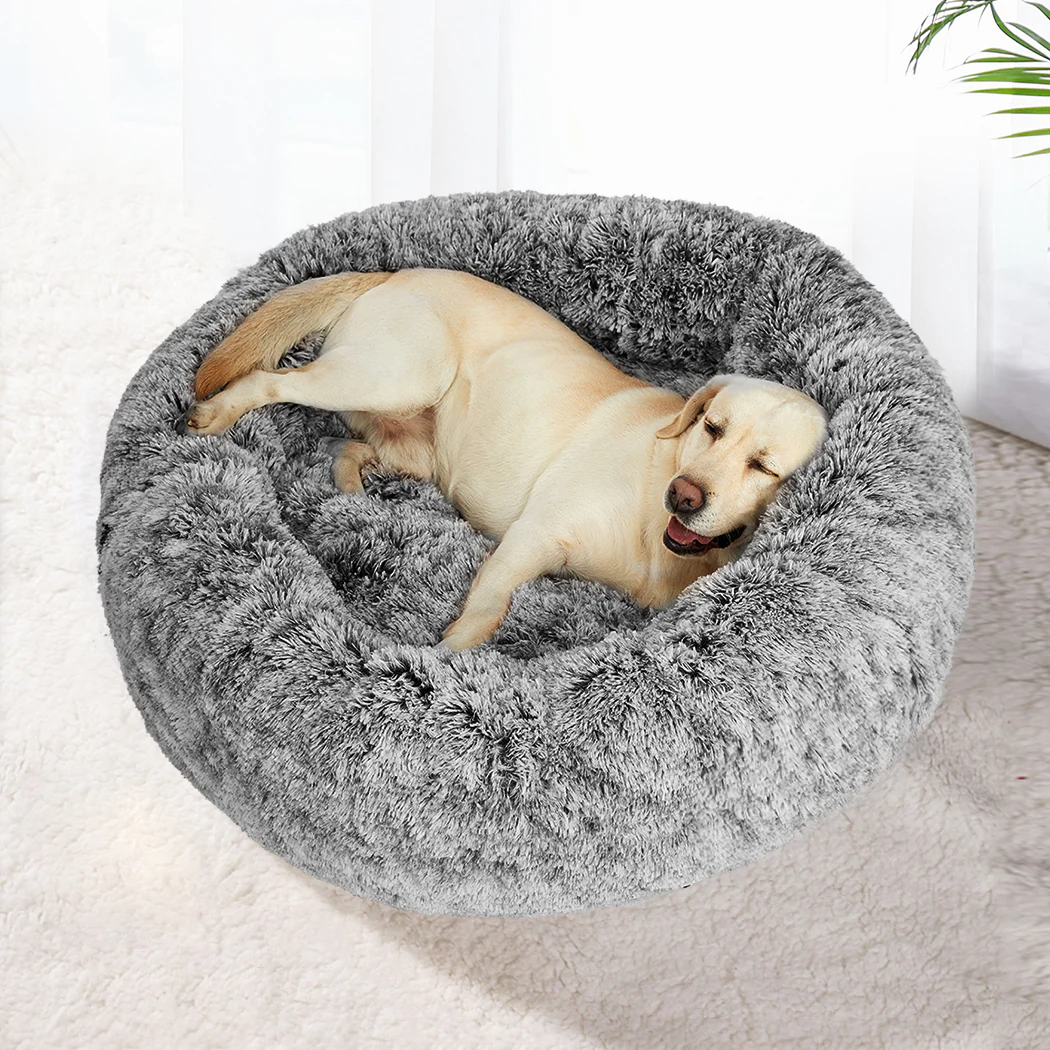 PaWz Pet Bed Cat Dog Donut Nest Calming XXL Charcoal XX-Large - Image 6