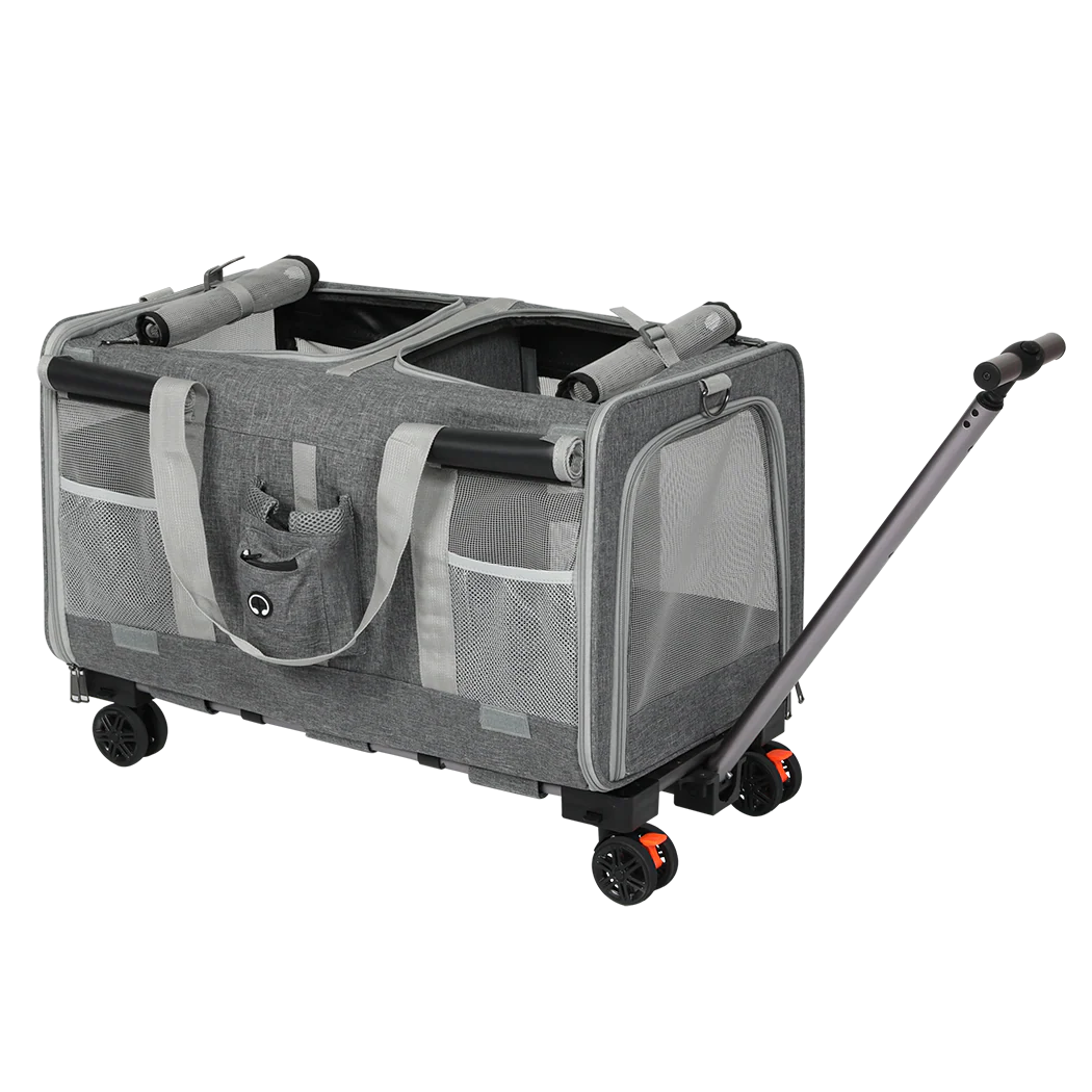 Pawz Pet Carrier 4 Wheel Portable Rolling Foldable - Image 8