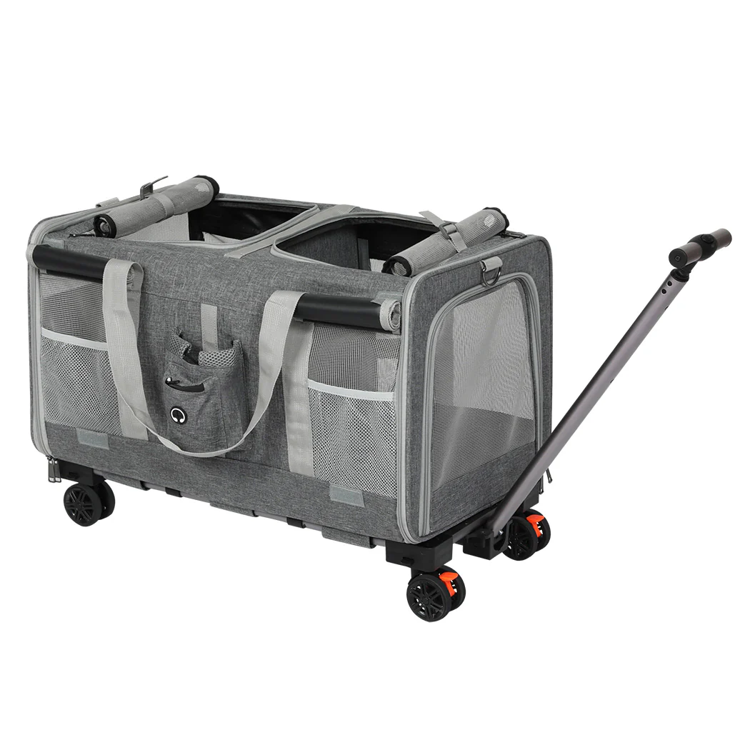 Pawz Pet Carrier 4 Wheel Portable Rolling Foldable - Image 9
