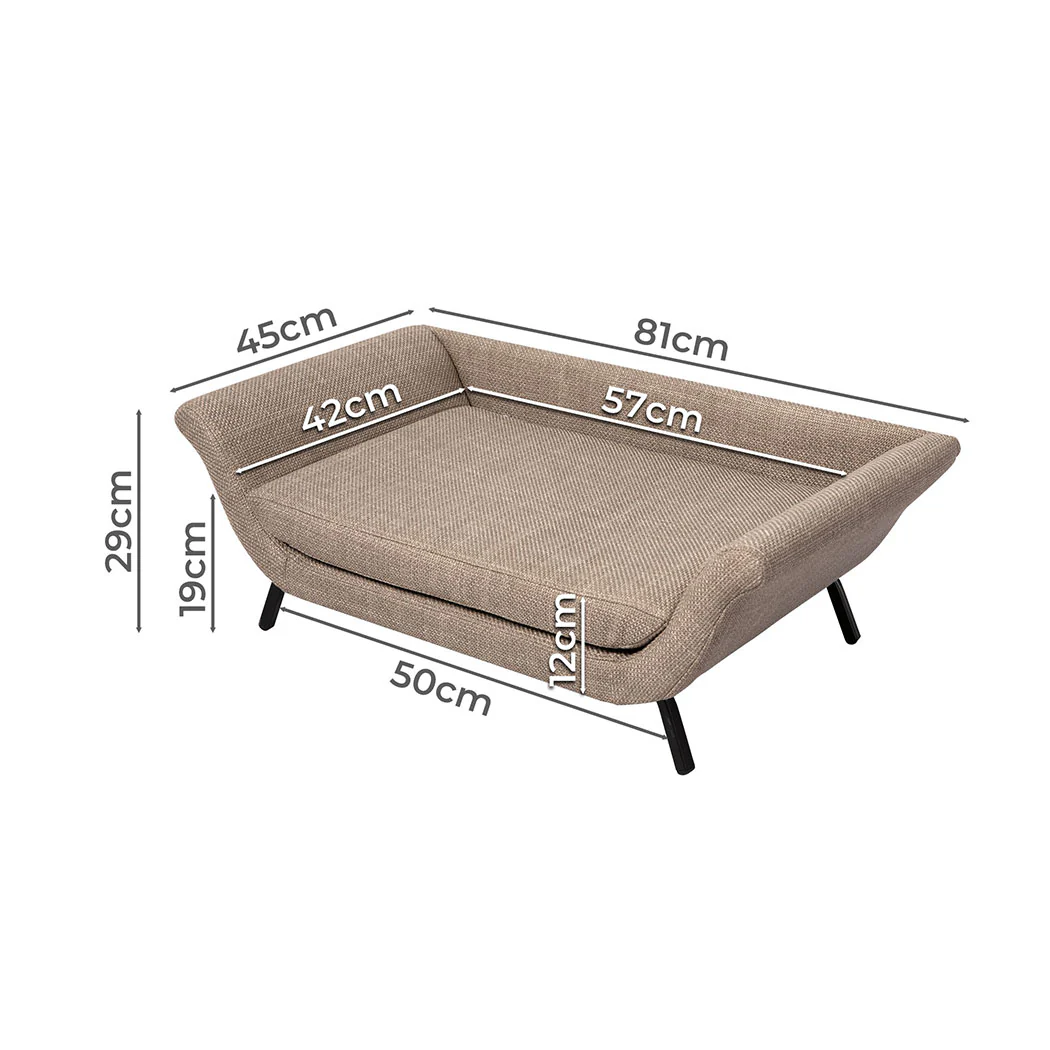 PaWz Pet Sofa Bed Raised Elevated Soft - Image 2