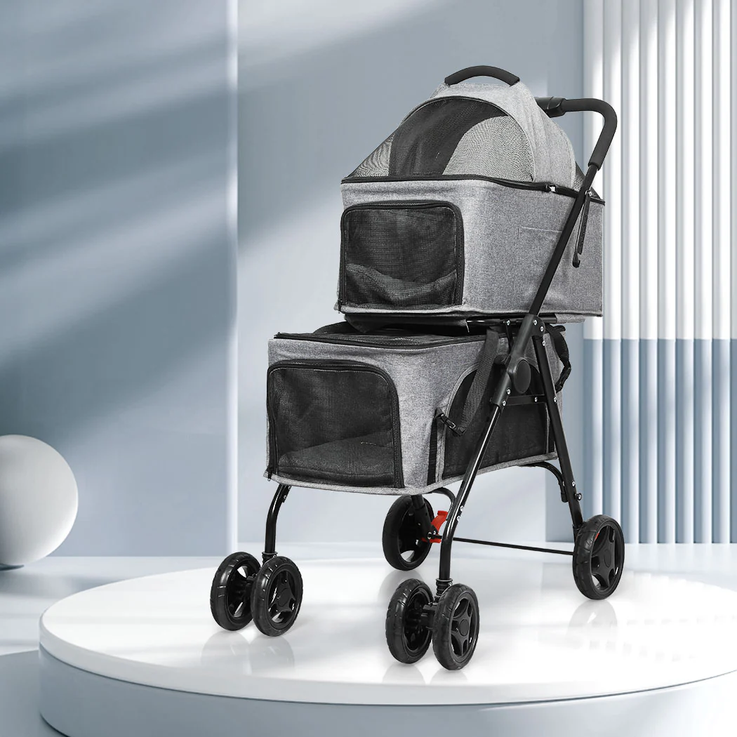 PaWz Two-tier Pet Stroller Double Dog - Image 6