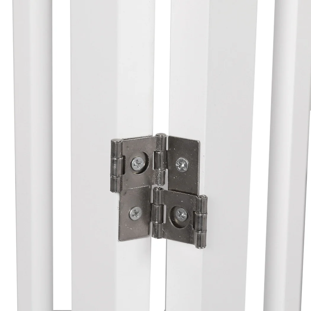 PaWz Wooden Pet Gate Dog Fence Safety White - Image 5