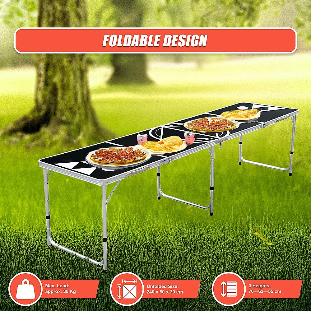 Professional 8ft Beer Pong Table Drinking Game - Image 10
