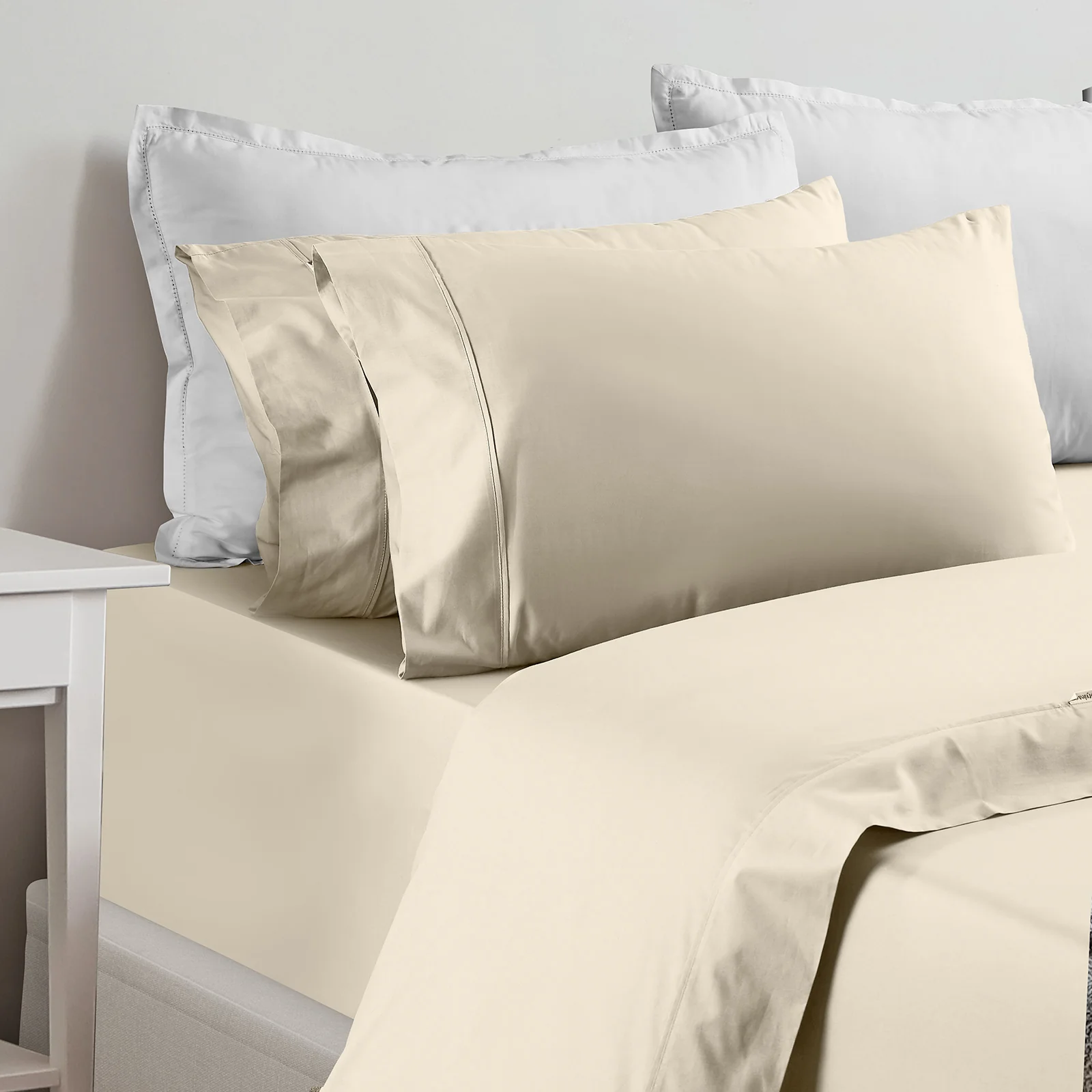 Renee Taylor 1500 Thread count Cotton Blend Sheet sets King Ivory - Image 6