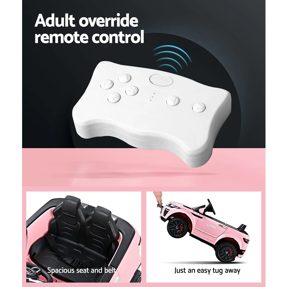 Rigo Kids Electric Ride On Car Range Rover-inspired Toy Cars Remote 12V Pink - Image 6