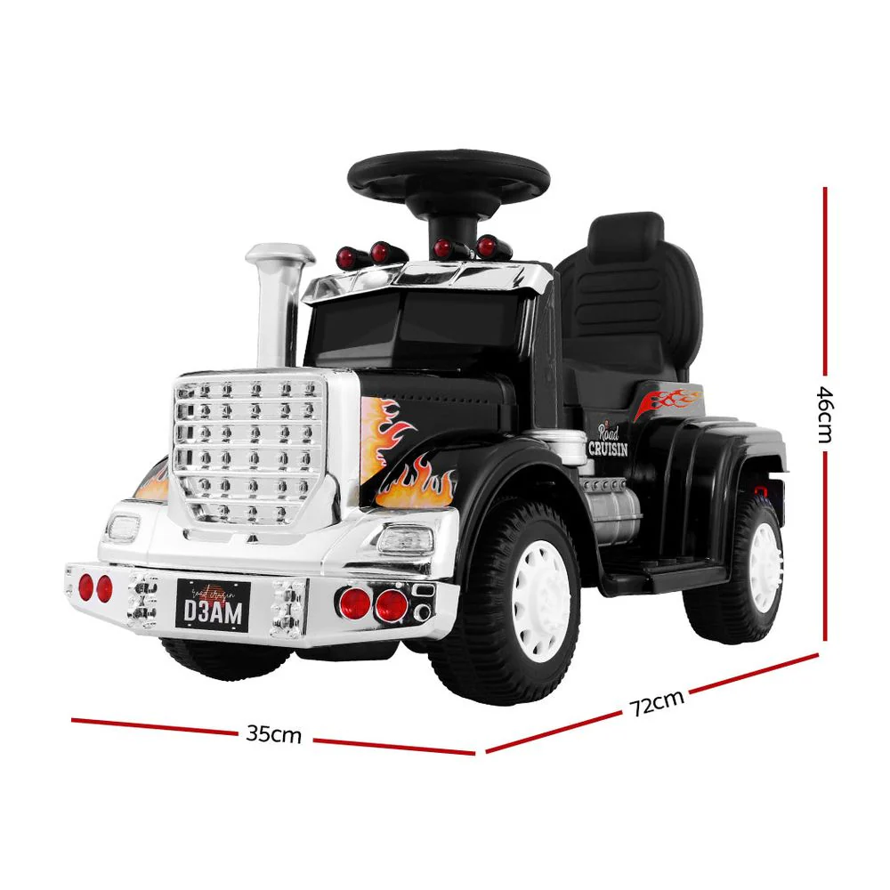Rigo Kids Electric Ride On Car Truck Motorcycle Motorbike Toy Cars 6V Black - Image 2