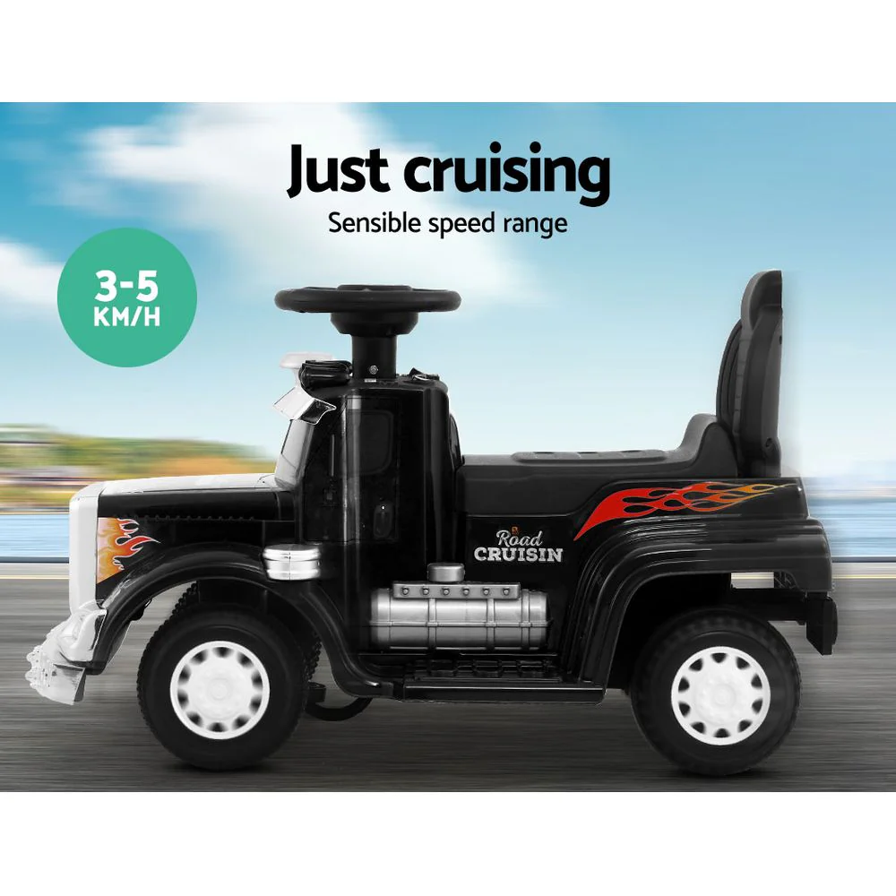 Rigo Kids Electric Ride On Car Truck Motorcycle Motorbike Toy Cars 6V Black - Image 5