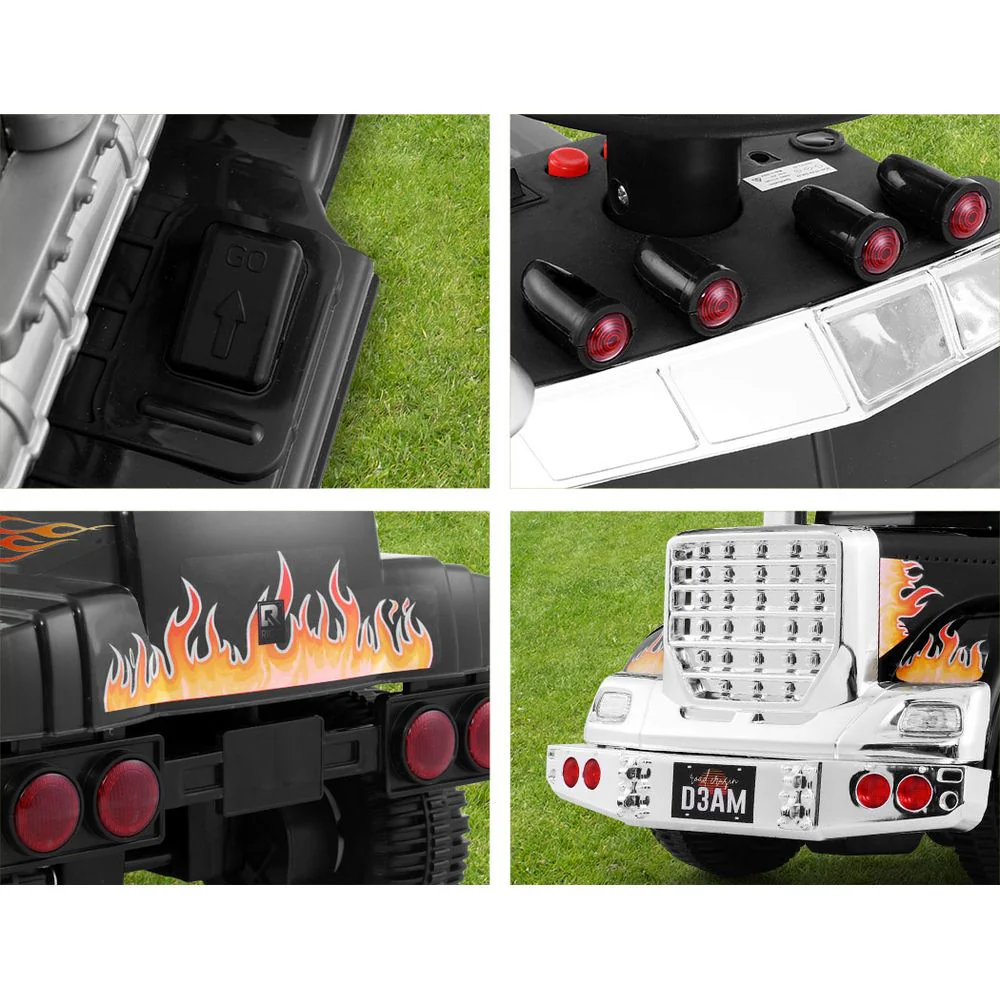 Rigo Kids Electric Ride On Car Truck Motorcycle Motorbike Toy Cars 6V Black - Image 6