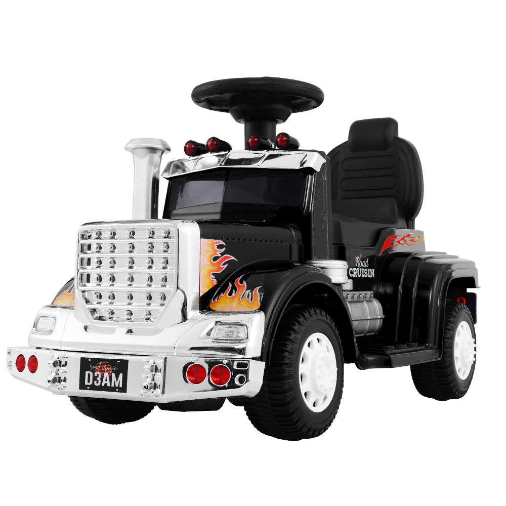 Rigo Kids Electric Ride On Car Truck Motorcycle Motorbike Toy Cars 6V Black - Image 7