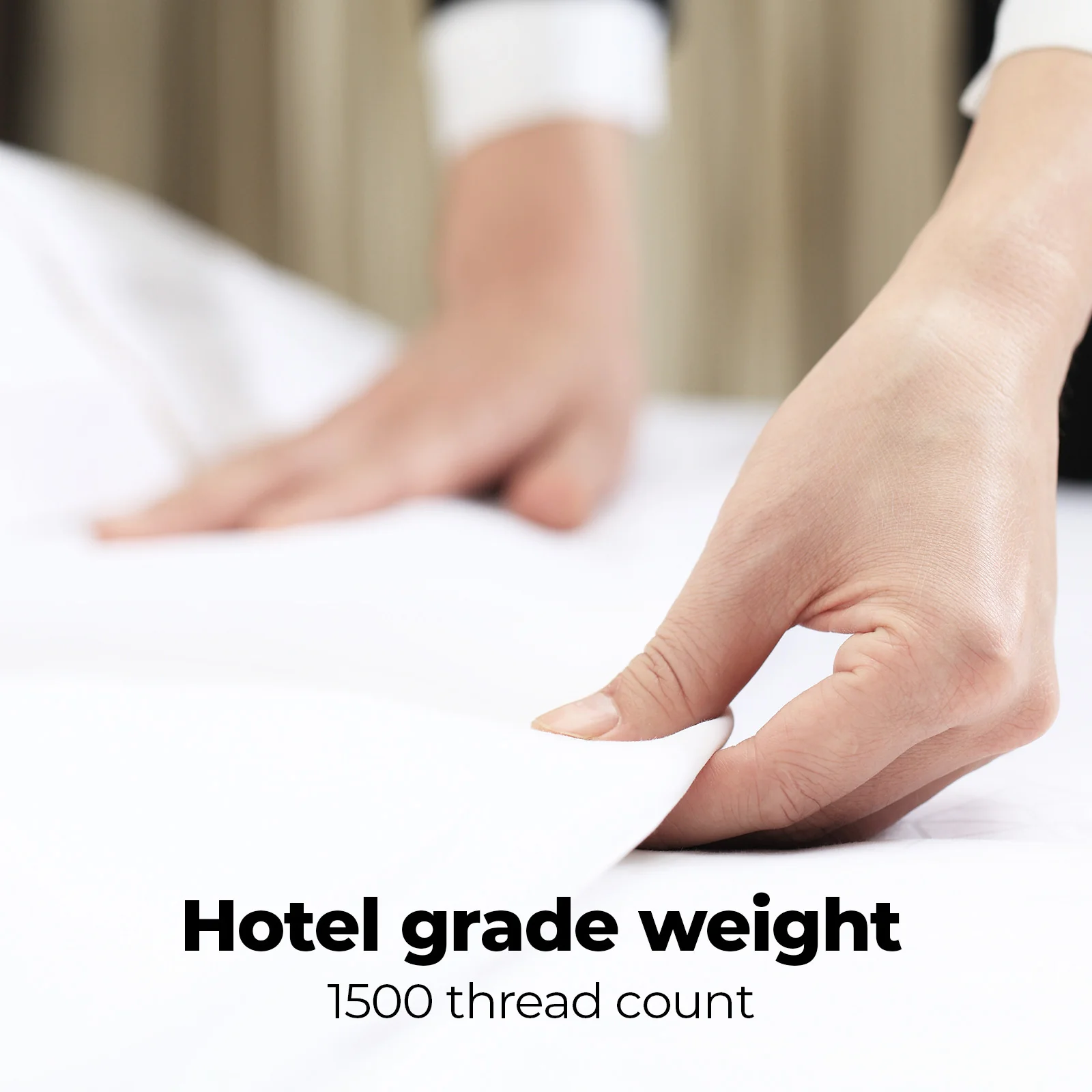 Royal Comfort 1500TC Cotton Rich Fitted 4 PC Sheet sets King Stone - Image 7