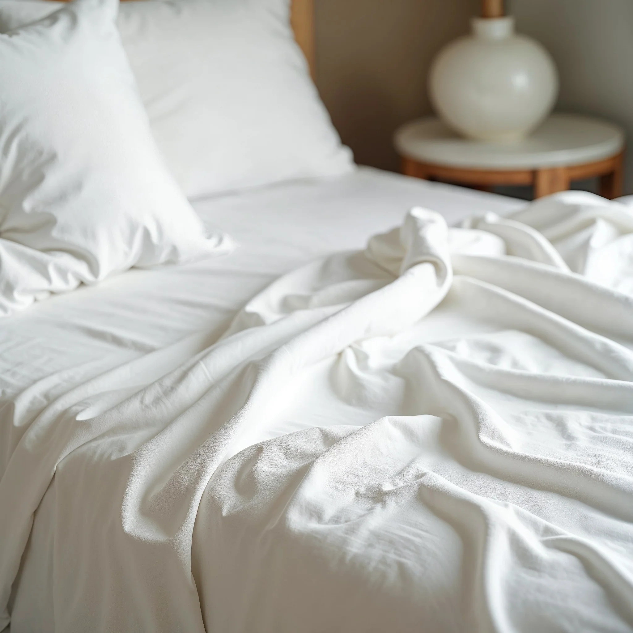 Royal Comfort 1500TC Cotton Rich Fitted 4 PC Sheet sets King White - Image 3