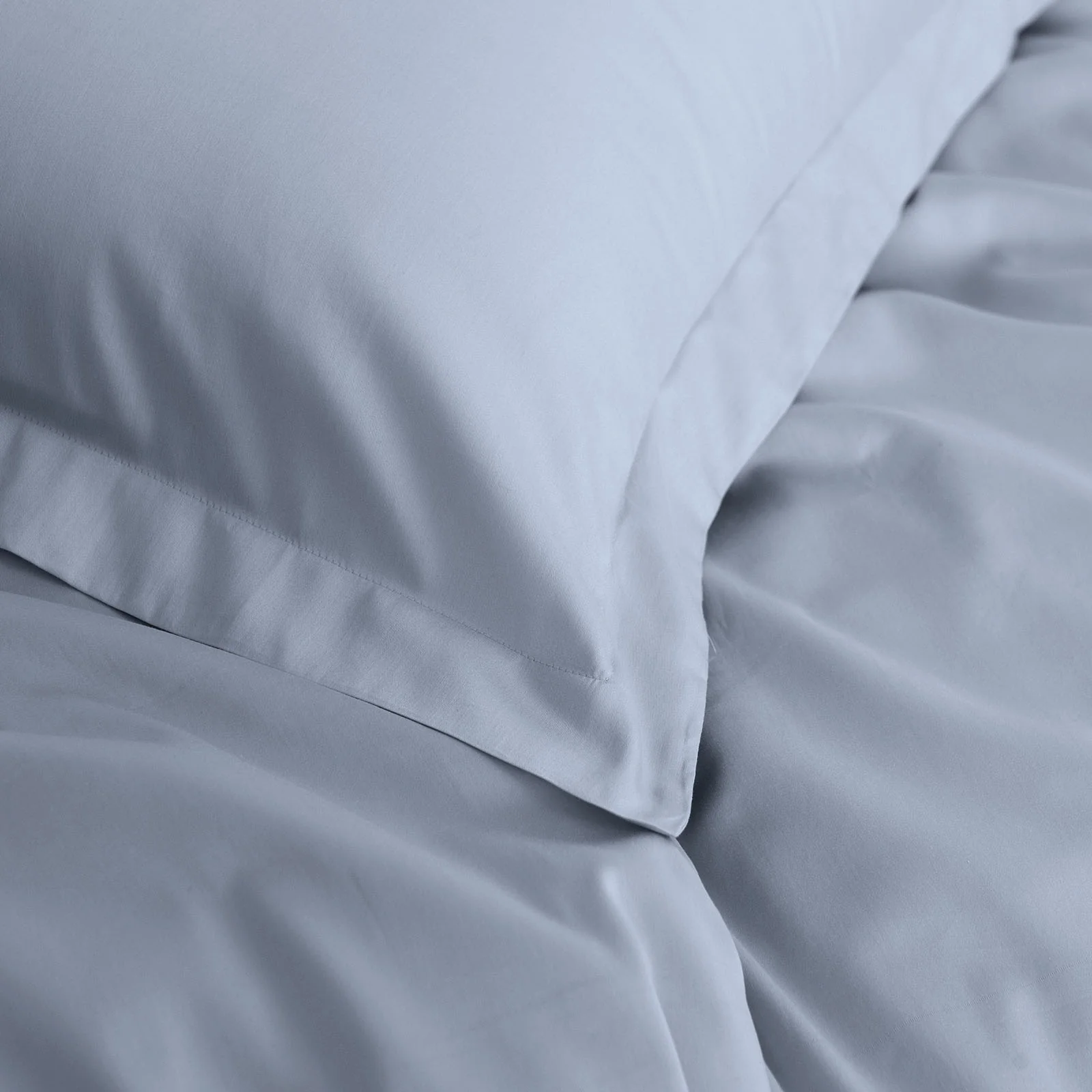 Royal Comfort - Balmain 1000TC Bamboo cotton Quilt Cover Sets (King) - Blue Fog - Image 4