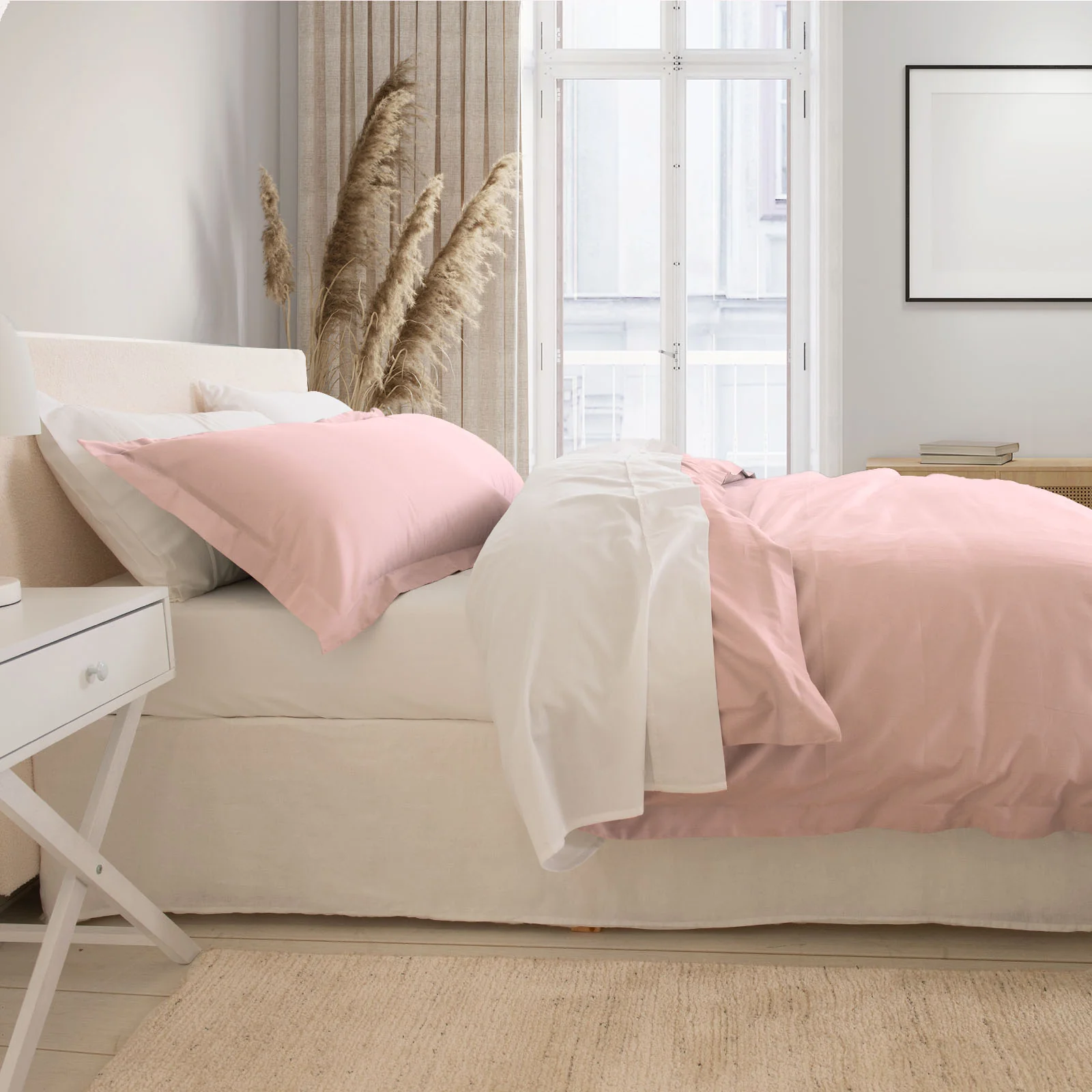 Royal Comfort - Balmain 1000TC Bamboo cotton Quilt Cover Sets (King) - Blush - Image 2
