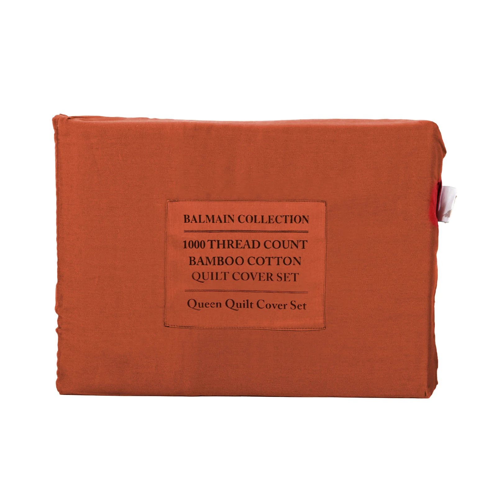 Royal Comfort - Balmain 1000TC Bamboo cotton Quilt Cover Sets (Queen) - Cinnamon - Image 7