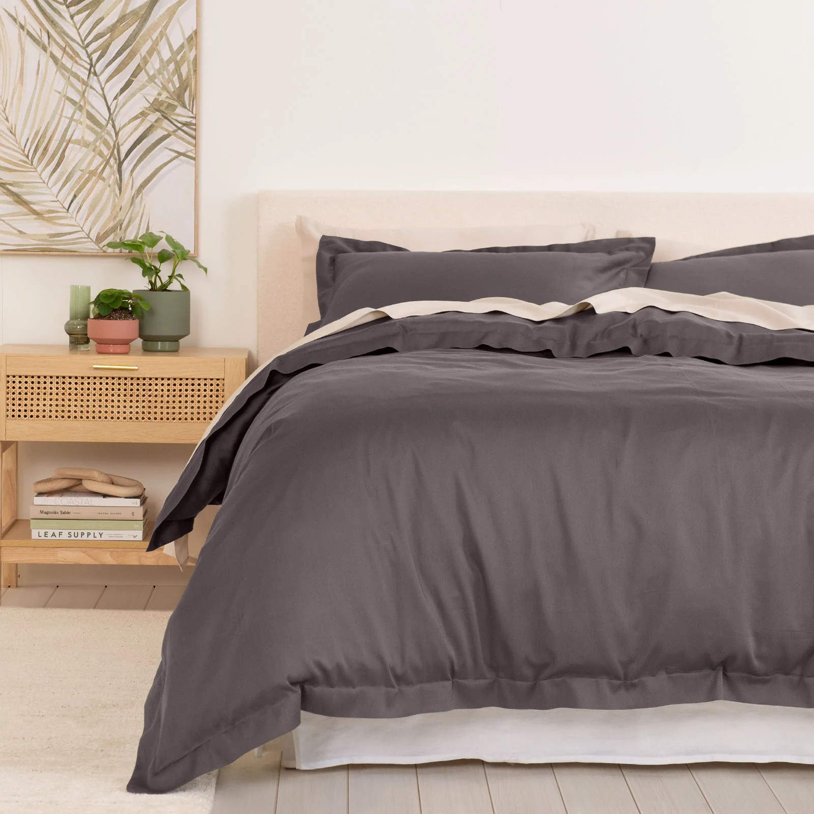 Royal Comfort - Balmain 1000TC Bamboo cotton Quilt Cover Sets (Queen) - Pewter - Image 8