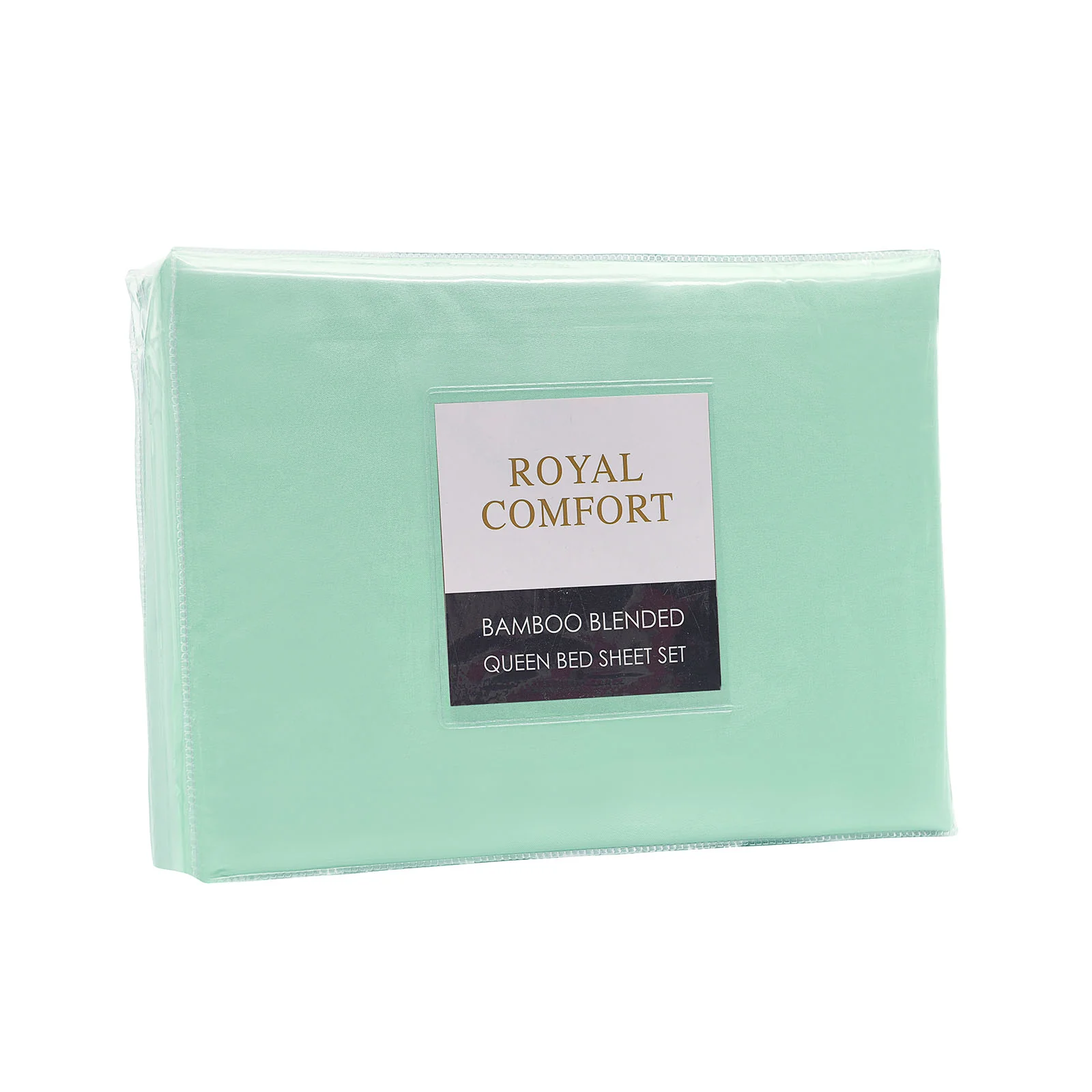 Royal Comfort Bamboo Blended Sheet Set Green Mist - Queen - Image 2