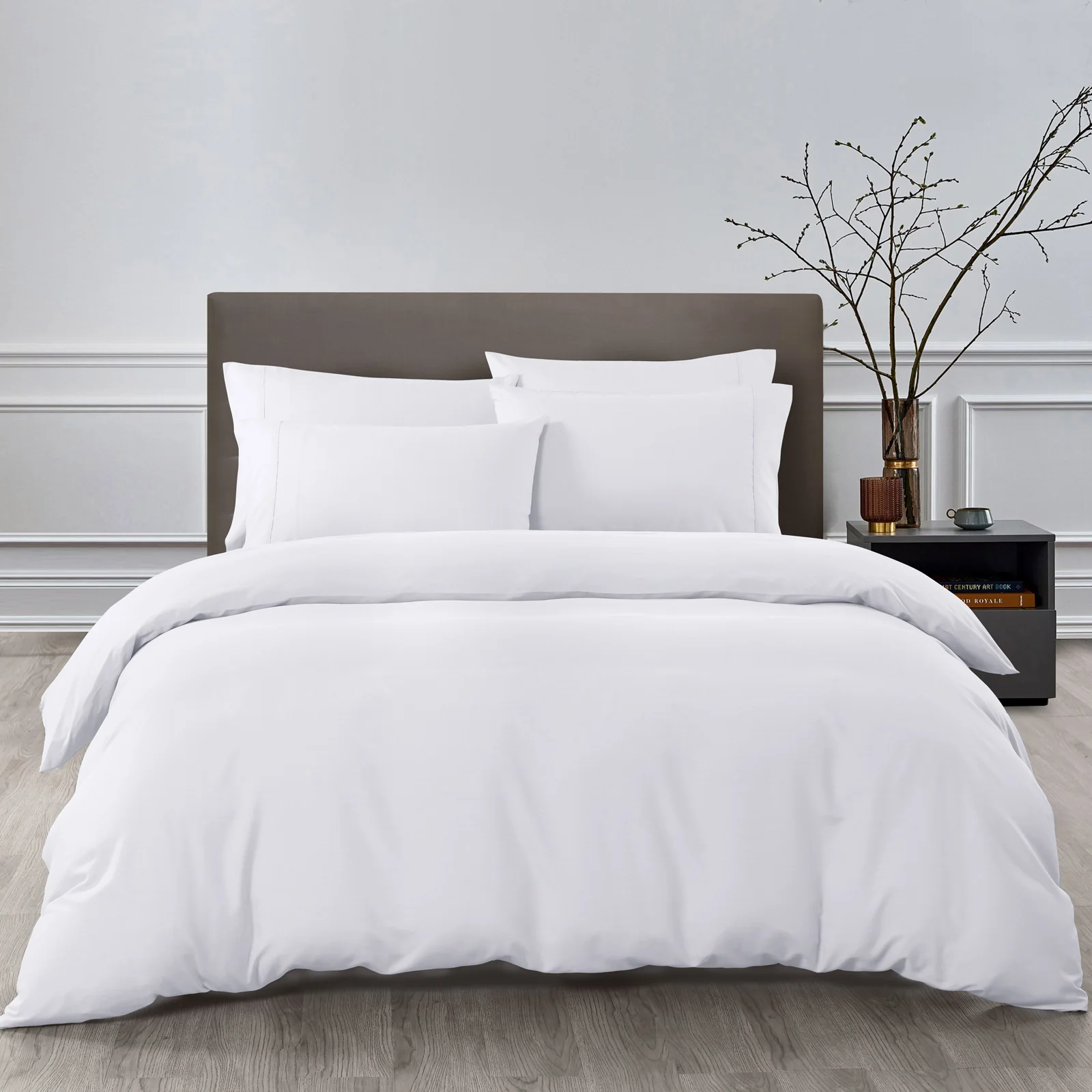 Royal Comfort Bamboo Cooling 2000TC 6-Piece Combo Set -Queen-White - Image 5