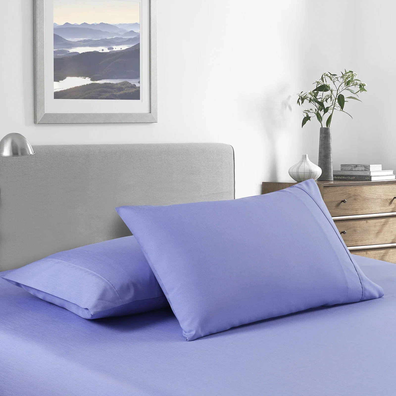 Royal Comfort Bamboo Cooling 2000TC Sheet Set - Double-Mid Blue