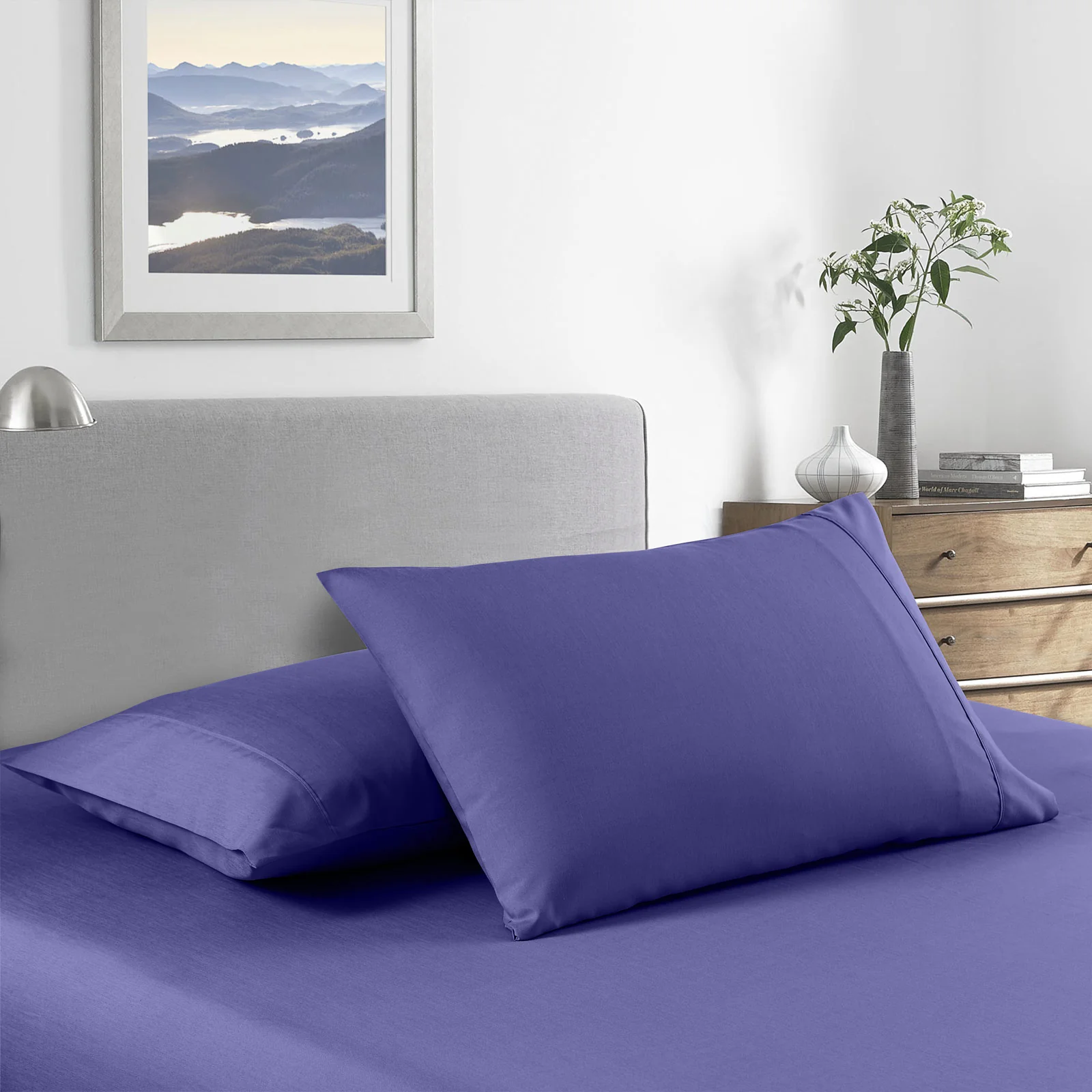 Royal Comfort Bamboo Cooling 2000TC Sheet Set - Double-Royal Blue