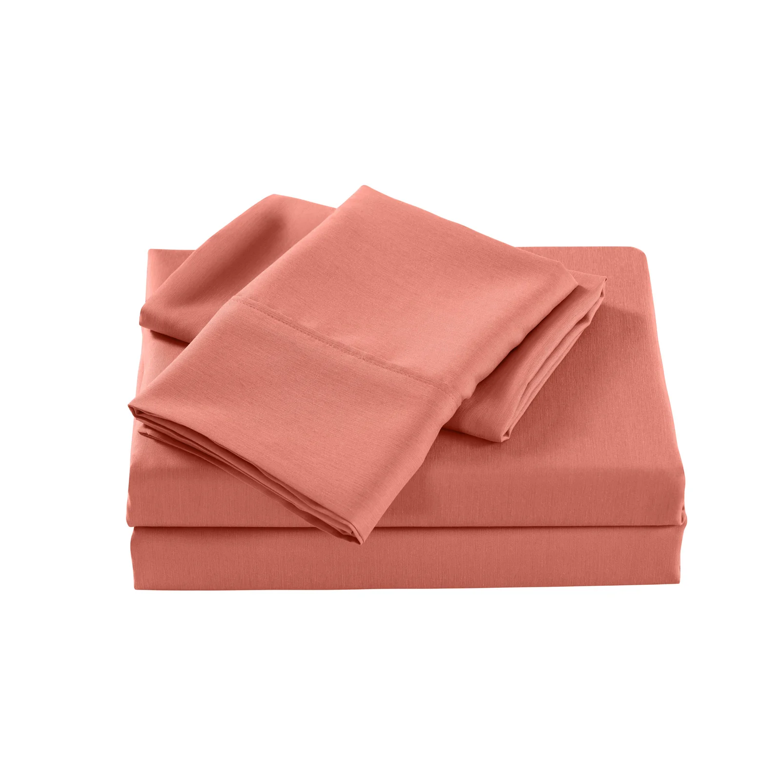 Royal Comfort Bamboo Cooling 2000TC Sheet Set - Queen-Peach - Image 2
