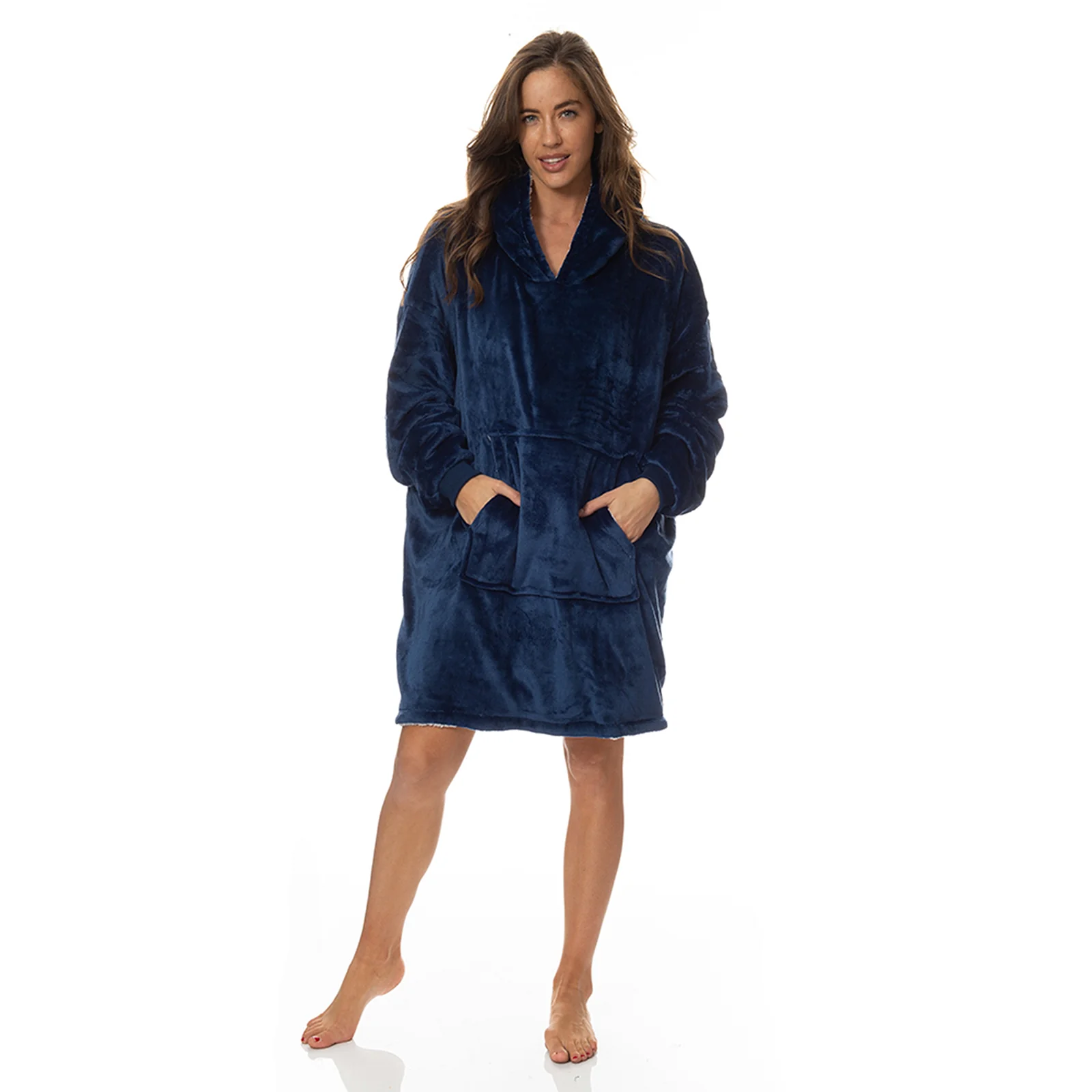Royal Comfort Snug Hoodie - Navy - Image 6