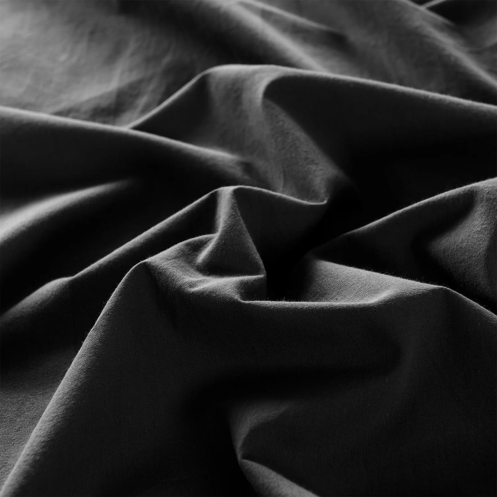 Royal Comfort Vintage Washed 100 % Cotton Quilt Cover Set King - Charcoal - Image 5