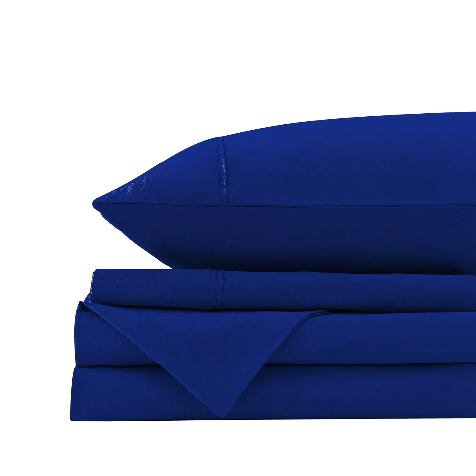 Royal Comfort Vintage Washed 100% Cotton Sheet Set King - Royal Blue - Image 5