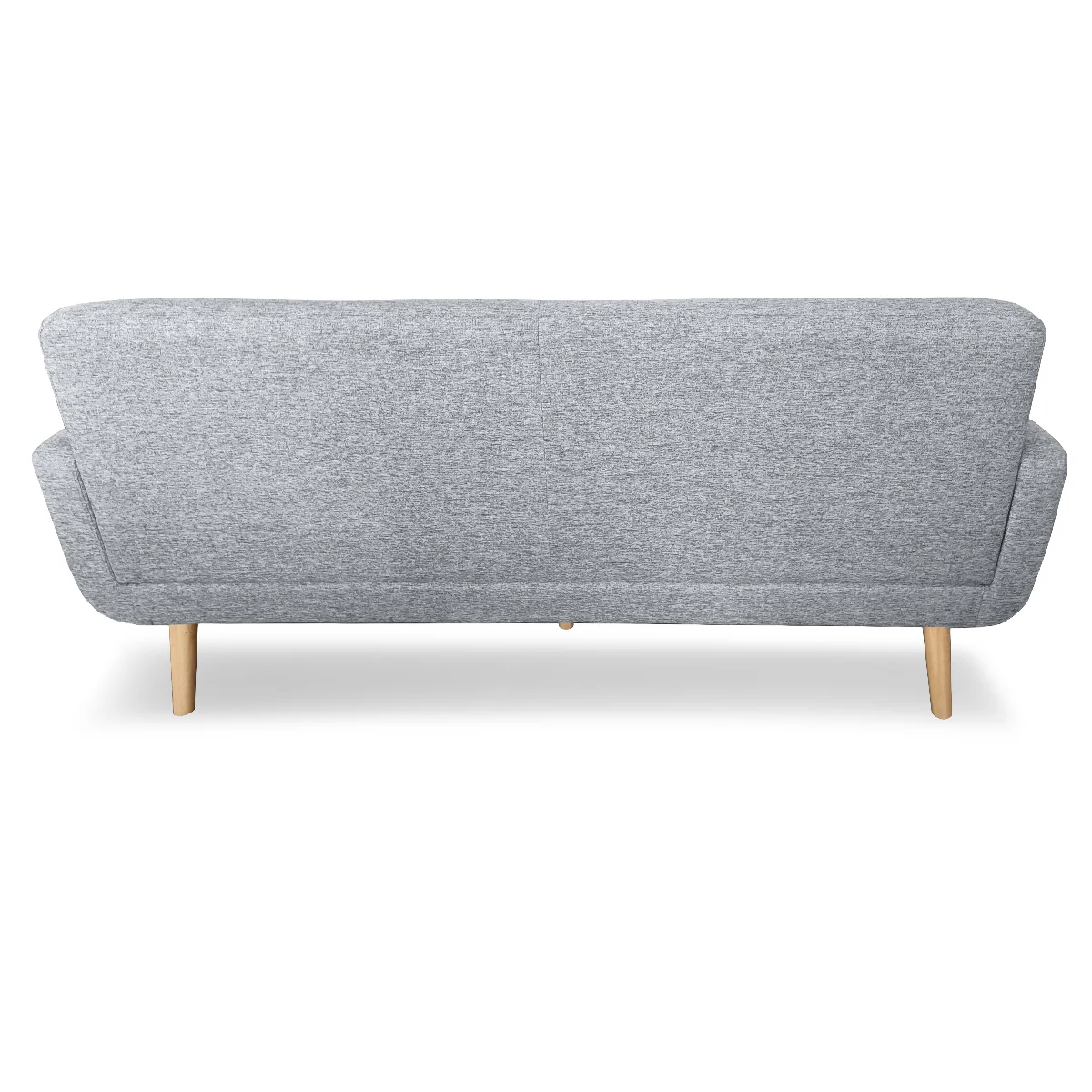Sarantino 6-Seater Linen Sofa Set Couch Futon - Light Grey - Image 7