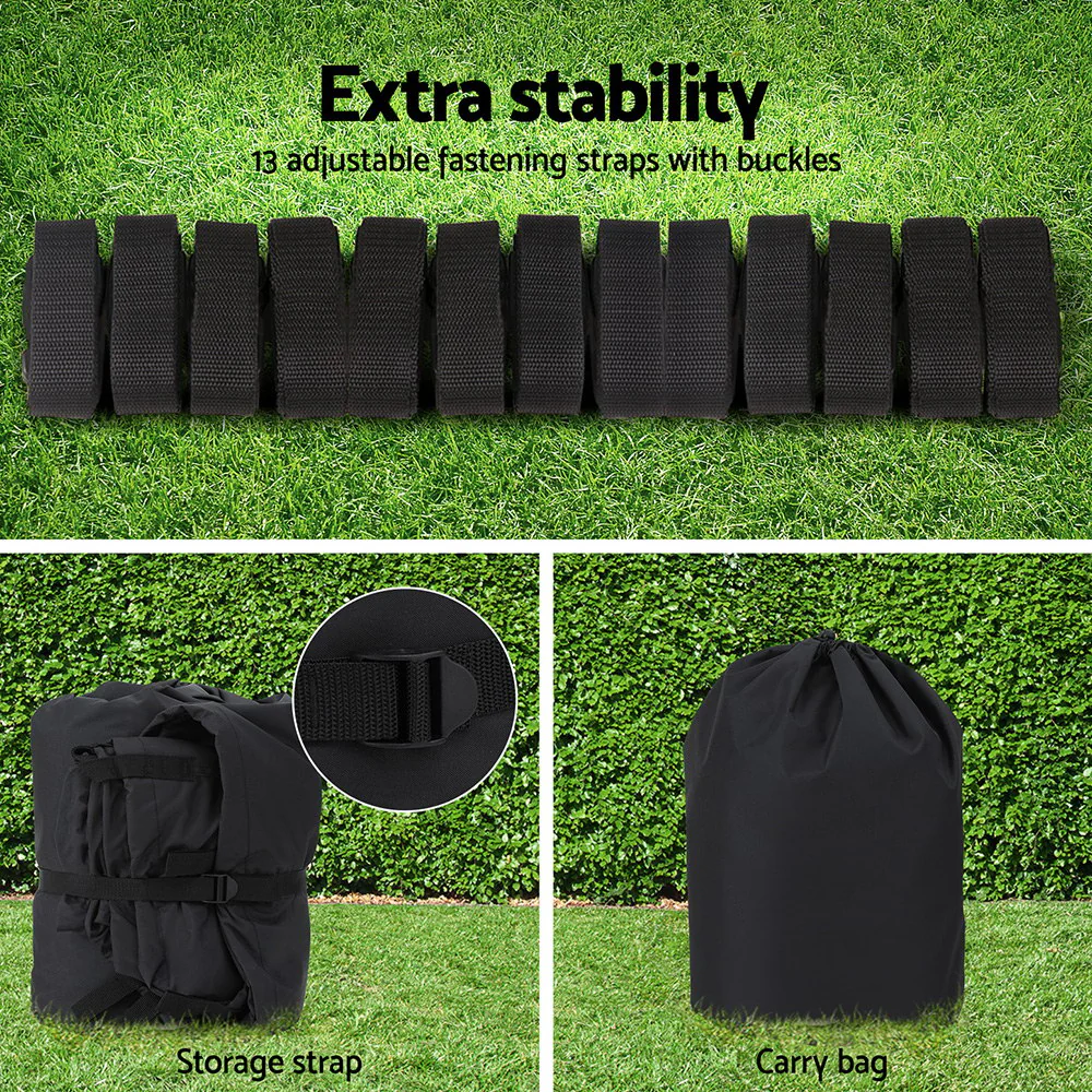 Seamanship Boat Cover 19-21ft Trailerable Jumbo Marine Grade Heavy Duty Black - Image 6