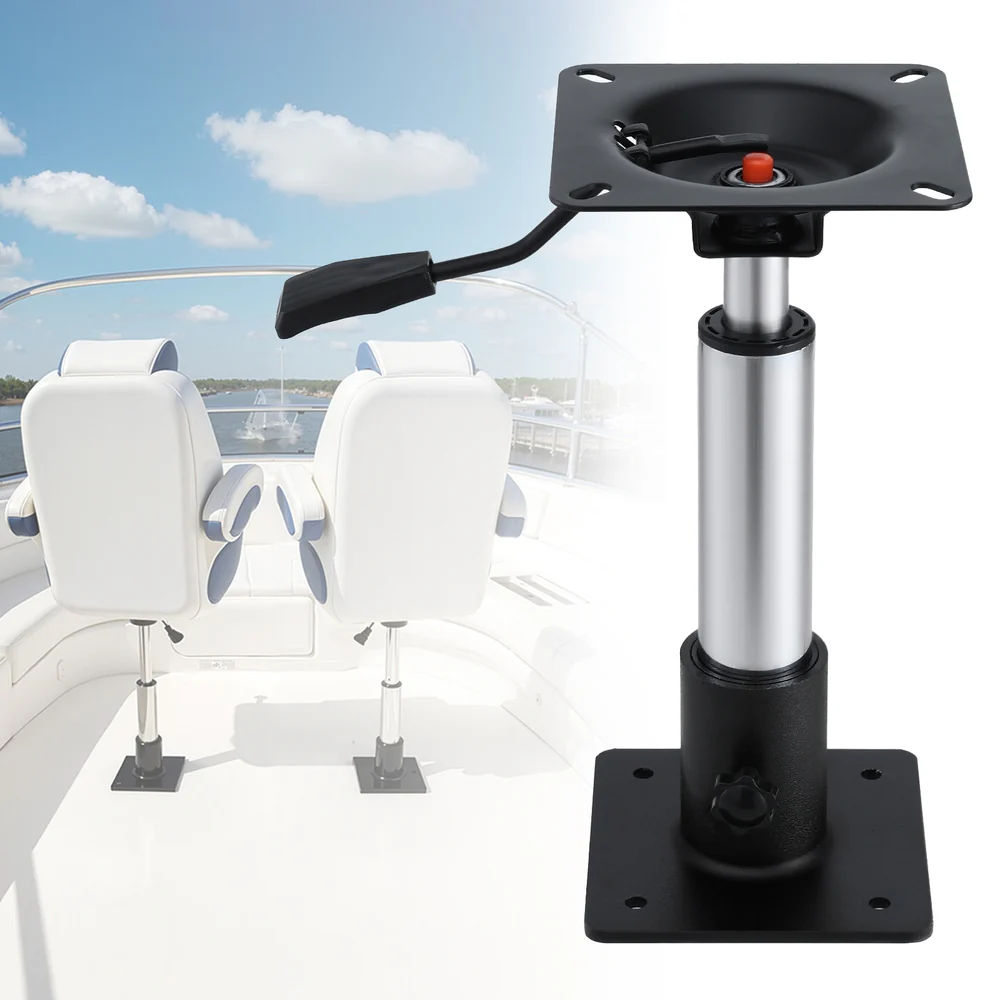 Seamanship Boat Seat Pedestal 34-46cm Adjustable Gas Lift 360 Degrees Swivel - Image 7