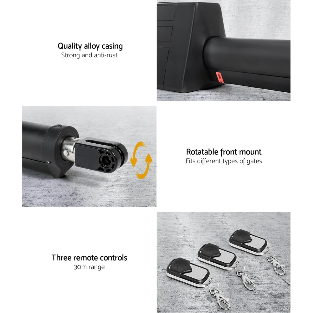 Single Swing Gate Opener 10W Solar Power Automatic Electric - Image 4