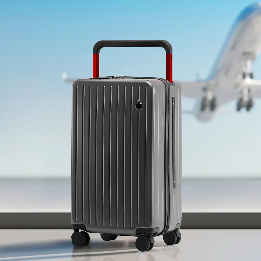 Slimbridge 20" Luggage Wide Handle TSA Lock Grey - Image 6