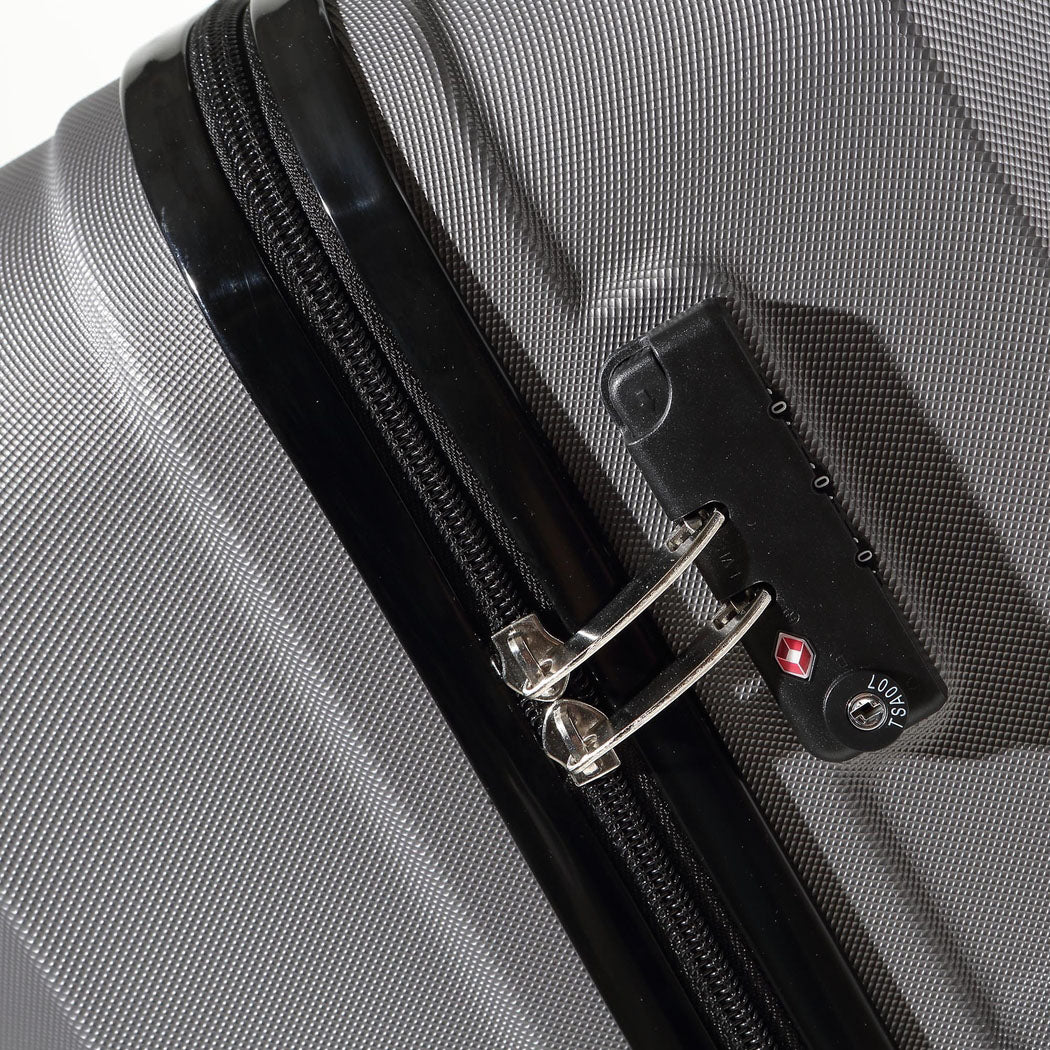 Slimbridge 20"24"28" 3PC Luggage Sets Dark Grey - Image 4