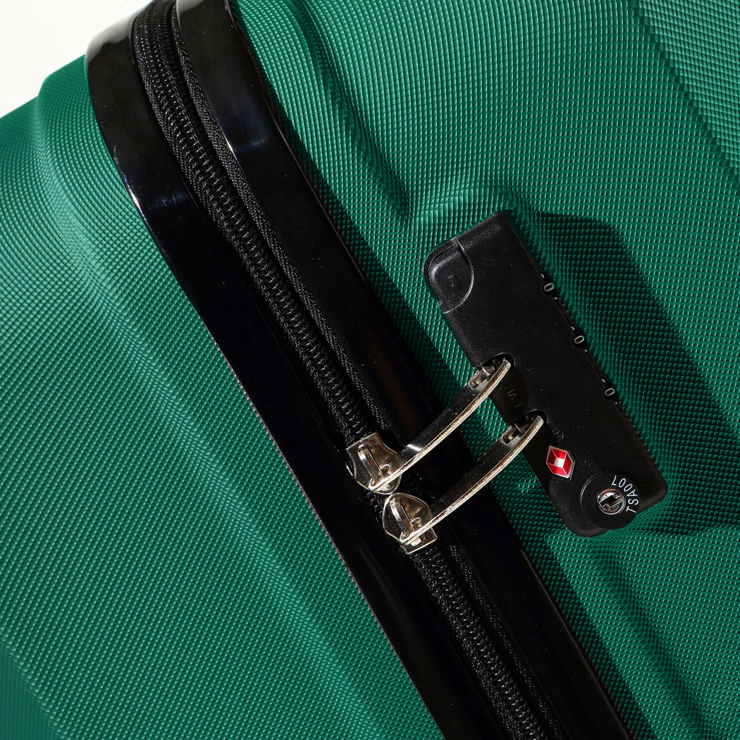 Slimbridge 20"24"28" 3PC Luggage Sets Green - Image 4
