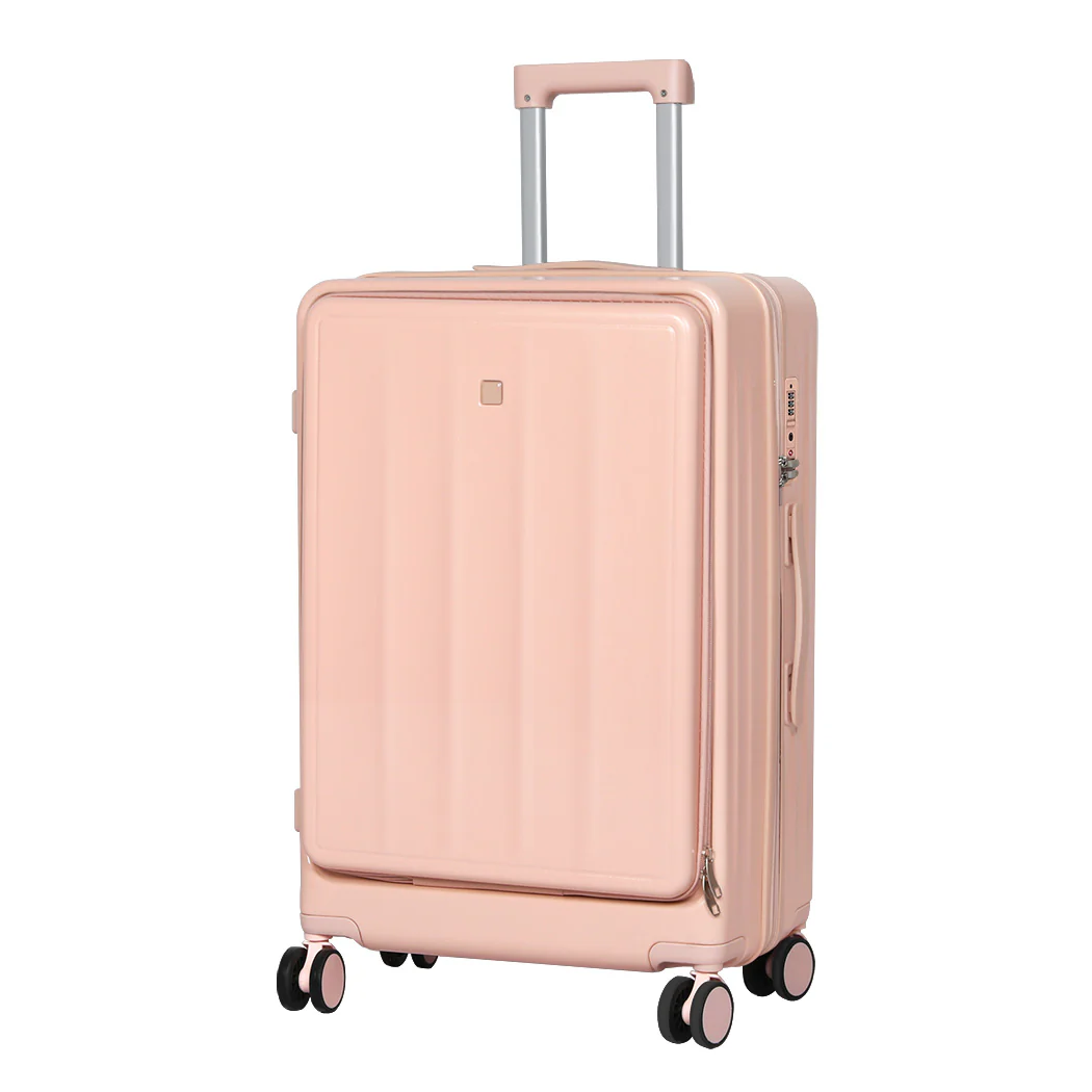 Slimbridge 26" Luggage Trolley Travel Hard Pink - Image 9