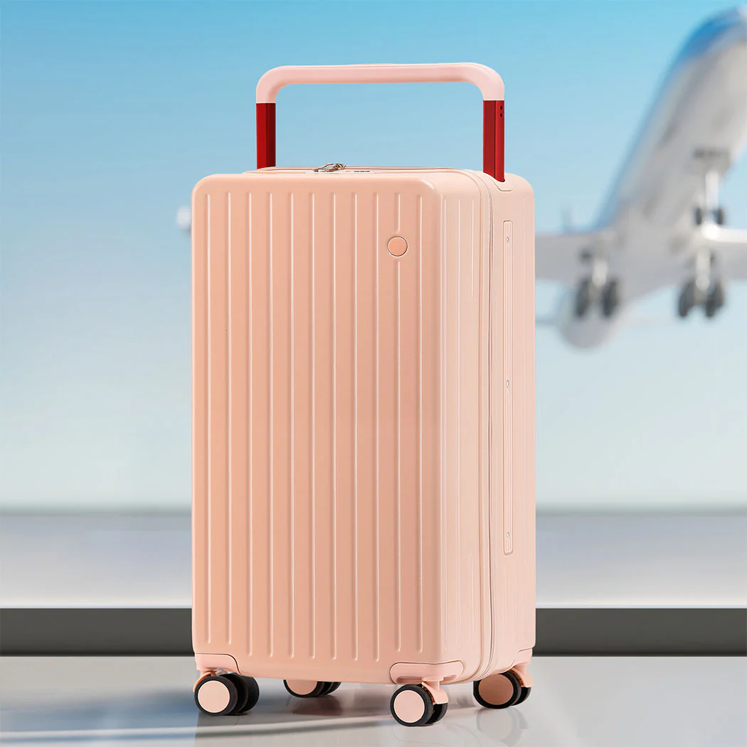 Slimbridge 26" Luggage Wide Handle Hard Case Pink - Image 6
